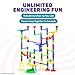 Marble Genius Marble Run - 130 Complete Pieces Maze Track Toys for Adults, Teens, Toddlers & Kids Aged 4-8 Years Old, (80 Translucent Marbulous Pieces + 50 Glass-Marble Set), Starter Set