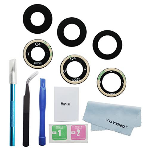 YUYOND 3pcs OEM Original Rear Camera Glass Lens Replacement for Samsung Galaxy Z Fold 4 with Adhesive Preinstalled with Installation Manual and Tools Kit