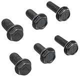 Meuey Lyot Black 6mm 7mm 8mm Reverse Thread Left Hand Allen Anti-Thread Hex Flange Bolt Machine Screw for Makita 110/4100NB/NH DCA FF-110 Cutting Machine 6pcs
