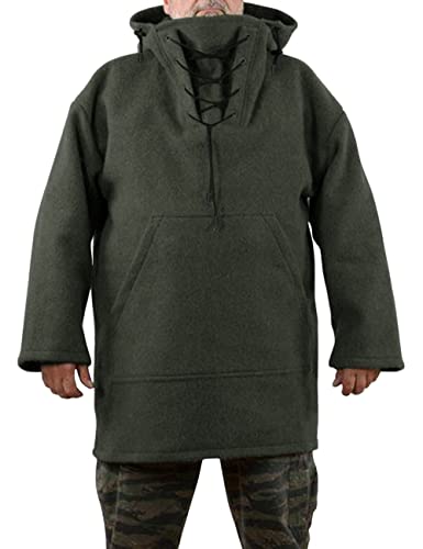 Winter Men's Leisure Jacket, Men's 70% Wool Heavy Coat, Hooded Sweatshirt for Men S-5XL