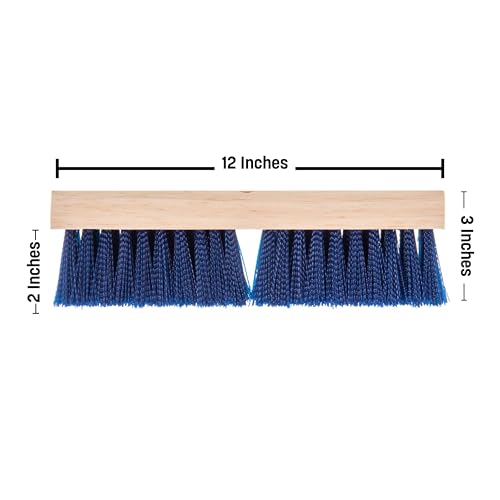 Image of Carlisle FoodService Products 36193P14 Blue Color, 10 inch Polypropylene Deck Scrub Brush