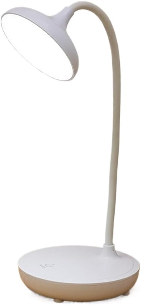 Desk Lamp Type-C Desk Lamp 3 Color Temperatures Touch Control Adjustable Gooseneck Eye Care(White)