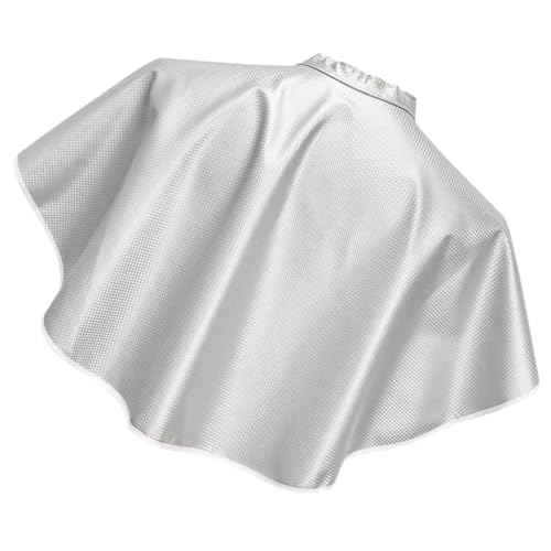 KICHOUSE Mantello per Tintura e Taglio Chioma Riutilizzabile Leggero Bianco Scialle Protettivo da Parrucchiere per Salone e Uso Domestico Mantello da Trucco Comodo e Pieghevole