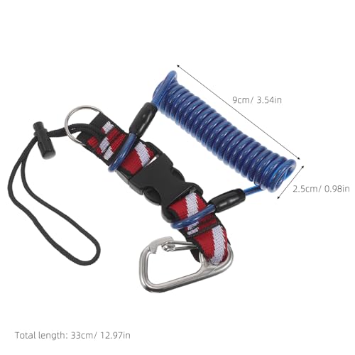 Longe de plongée rétractable acier câble extensible dragueonne sécurité