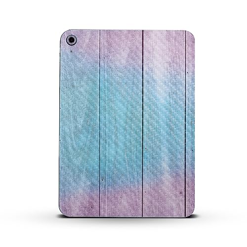 Image of MightySkins Carbon Fiber Skin Compatible with Apple iPad 10.9 inch 10th Gen (2022) Full Wrap Kit - Wood Pastel | Protective, Durable Textured Carbon Fiber Finish | Easy to Apply | Made in The USA