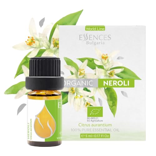 Essences Bulgaria Bio-Neroli Ätherisches Öl 5ml | Citrus aurantium | 100% Naturrein | Unverdünnt | Therapeutischer Grad | Aromatherapie | Kosmetik | Tierversuchsfrei | Gentechnikfrei | Vegan