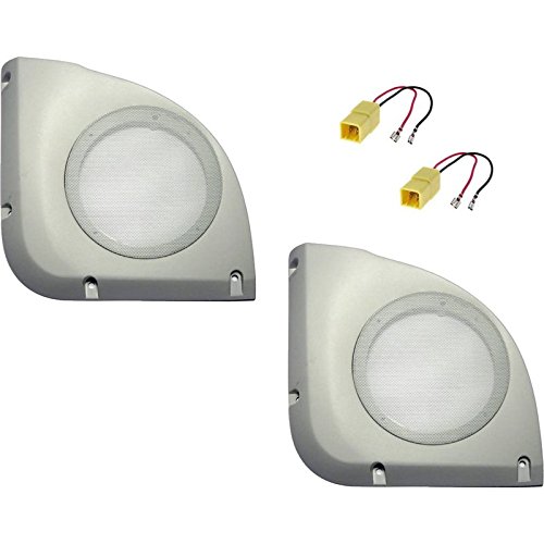 Sound-way 2 Entretoises Haut-Parleur avec Grilles Supports Enceintes Compatible avec Fiat Punto II