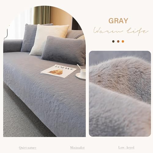 Funda de sofá seccional apta para mascotas ideal para proteger tu salón gris 4