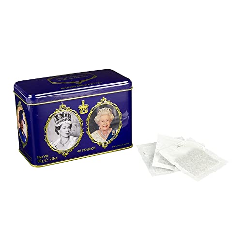 Queen Elizabeth Ii Tea Tin With 40 English Breakfast Teabags #TOP5