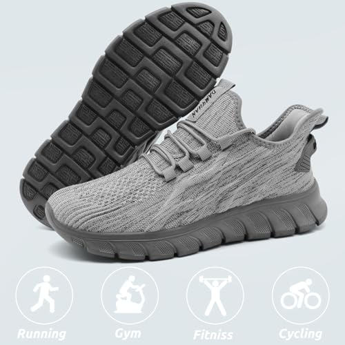 Image of Men Running Shoes Tennis Walking Gym Slip On Workout Athletic Fashion Sneakers Lightweight Breathable Sport Jogging Casual Shoe