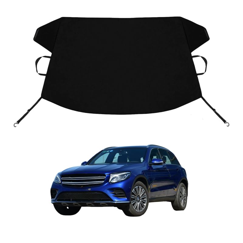 Image of GLC /GLK Custom Windshield Cover for Ice and Snow for Ben-z GLC /GLK Windshield Snow Cover 600D Shade Blocks Winter Frost Hail Protector Car Accessories