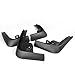 4X Durable Black ABS Mud Flaps Splash Guards Fender For Nissan Versa Tiida Latio 2007 2008 2009 2010