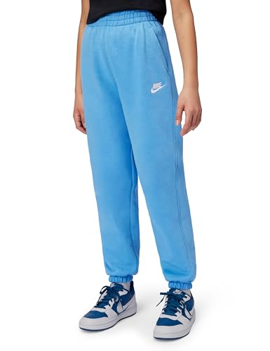 Nike Kid's Sportswear Club Fleece Loose Pants, University Blue/University Blue/White, Large