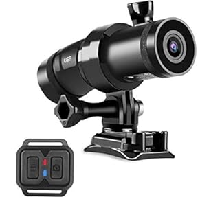 TECHALOGIC DC-1. Dual Lens Helmet Camera - The Worlds First Twin Motorcycle Cycle Camera & Horse Riding Camera - Connects to Most Cycle, Riding & Motorbike Helmets