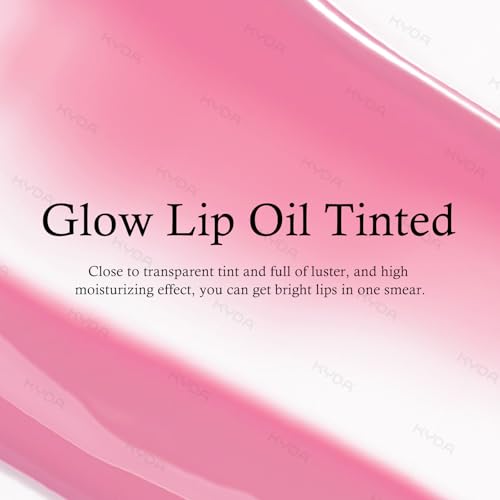 Image of KYDA Hydrating Lip Glow Oil, Moisturizing Lip Oil, Glossy Transparent Plumping Lip Gloss, Tinted Lip Oil for Lip Care and Dry Lips-Raspberry