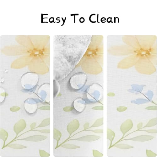 Nappe imperméable lavable à grandes fleurs pour protéger la table du salon