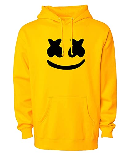 BAGHADBILLO Sudaderas con capucha de algodón unisex para adultos, Amarillo, 2XL