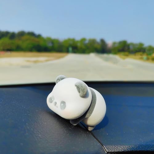Image of Cute Furry Animal Rear View Mirror Accessories, Car Dashboard Decoration