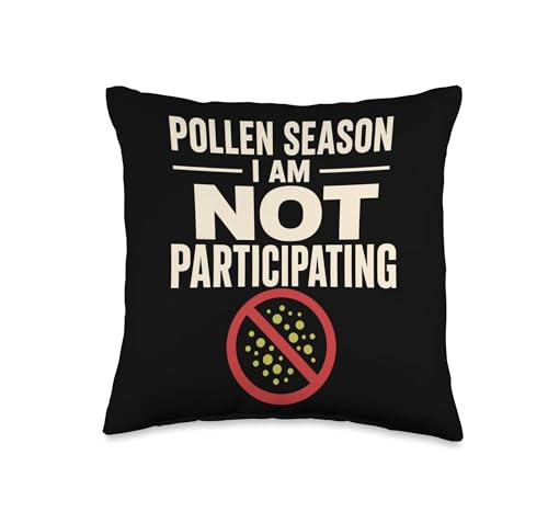 Seasonal Allergies Hay Fever Allergic Rhinitis Pollen Throw Pillow