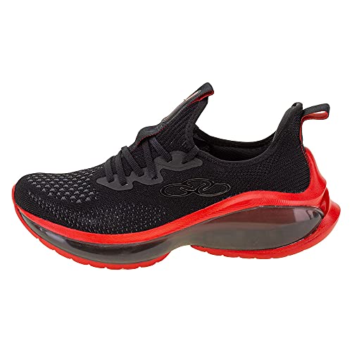 Tenis Holograma,Olympikus,Masculino, Preto/Vermelho, 42