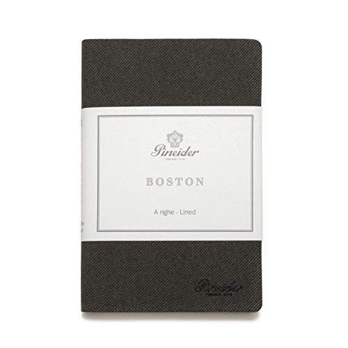 Interni con righe Pineider - Notes Boston -9X14 Cm - Small - 96 Sheets - 80 Gr.-White Paper