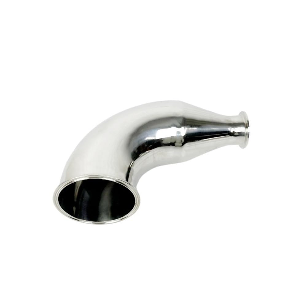 Yjqhody One Color Distillation Tri-Clamp Reducing Elbow Pipe, 4 * 2 Inch 304 Stainless Steel Fitting For Home Brewing