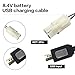 8.4V NiMH/NiCd Battery Charger Cable with Standard Tamiya Plug Compatible RC Car RC Tank RC Plane RC Boat and Other Remote Control Toys for Universal 8.4V Lipo Battery USB Charger (1)