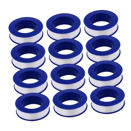Cabilock 12 Rolls PTFE Plumbers Tape for Leaks Water Tape Sealant for Faucet Shower Head Pipe Sealing