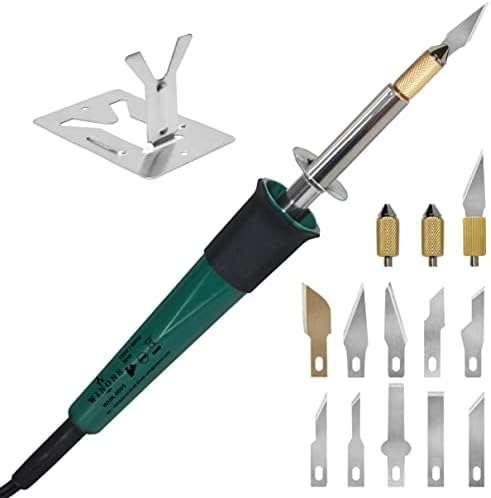 WINONS Hot Knife Cutting Tool, WHK0005 Hot Knife Plastic Cutter Tool also Effective as a Foam Board Cutter and Stencil Cutter (Kit of 19)