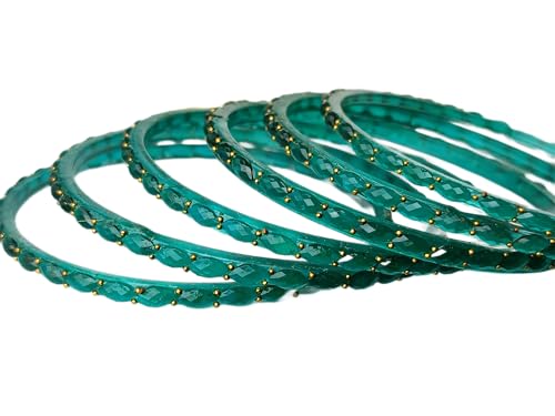Image of JPS Plain and Glossy Finished Raindrop Glass Bangles Set for Women & Girls | Traditional Ethnic Chudi for Wedding, Party & Regular- Set of 12 Pcs of One Colour | Wedding Special