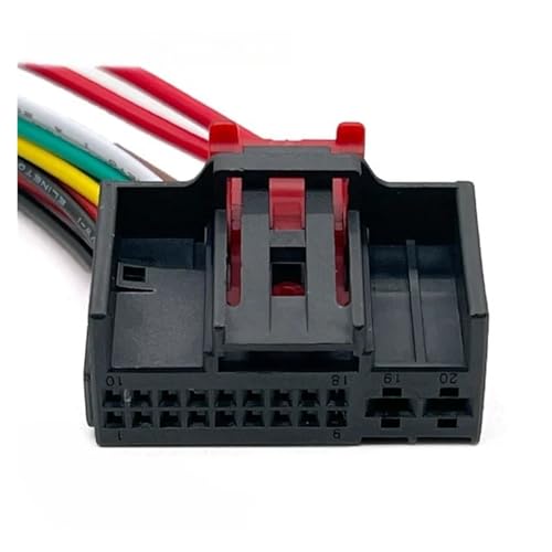 YWZBQL 1 Pc 20 Pin Auto Motor 1K0971975 Air Conditioning Controller p/Lug Wire Harness Car Connector 1-1394805-1 1-1394803-1(20 Pcs)