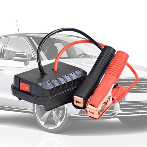 Démarreur de saut de batterie de voiture, démarreur de saut de voiture portable | Adaptateur de convertisseur portable sûr,Démarreur de saut automatique, onduleur de booster de batterie automobile