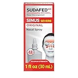 Sudafed Sinus Severe Original Nasal Spray, 12 Hour Nasal Spray Decongestant for Fast, Powerful Congestion Relief Due to Colds or Allergies, Oxymetazoline HCl .05% Nose Spray, 1 fl. oz