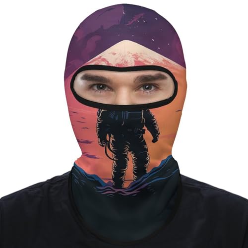 Balaclava para hombre, máscara facial para esquí, ciclismo y deportes de invierno, protección multifuncional para cara y cuello miniatura 7