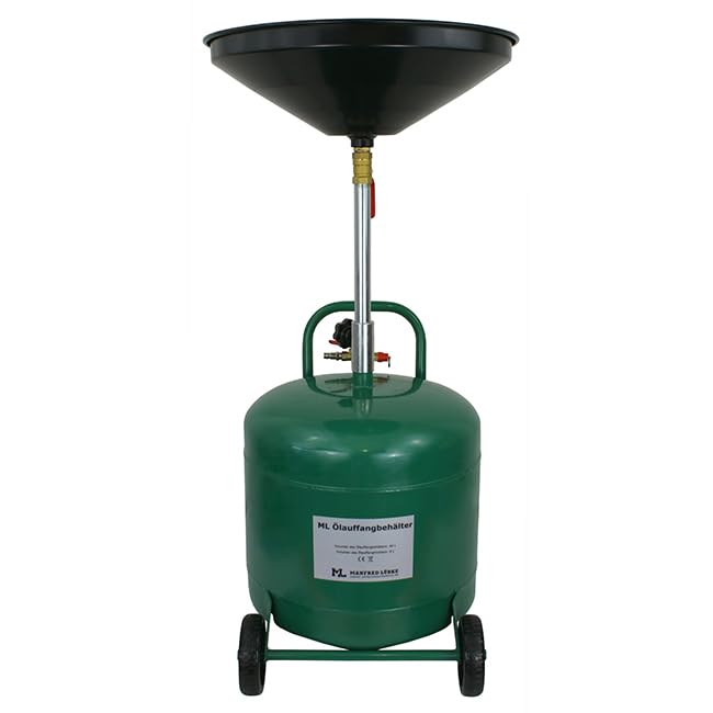 ML Ölauffangbehälter 40 L Ölauffangwagen Ölablassgerät Ölauffanggerät 75-122 cm Ölsammler