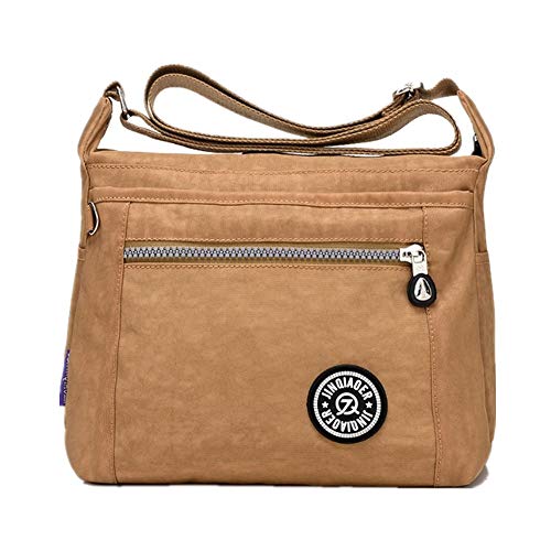 yinbaoer Sac Cuir bandoulière Femme Sac bandoulière Femme Pas Cher Dames Sacs à Main Sacs à bandoulière Noir Sacs à Main pour Dames Beige 24x13x19cm Cover