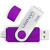 leizhan Flash Drive 32GB Micro Thumb Drive for Android Phone Samsung Galaxy S7,S6,S5,S4,S3.J7,Note5,Note4,Note3,Tablet Computer,Purple