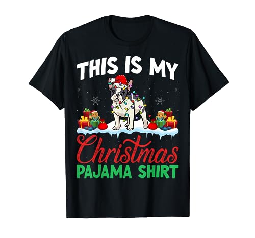 American Bulldog Christmas Pajama Shirt - American Bulldog Camiseta
