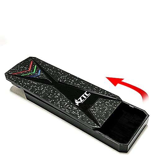 ZTC M.2 NVMe�c�[���t���[�|�[�^�u���G���N���[�W���[�ARGB�Ɩ��A�g���₷���X�N�����[���X�f�U�C���AUSB-C 3.2 Gen 2�i10 Gbps�jM.2 PCIe NVMe SSD2230 / 2242/2260/2280���f��ZTC-EN01