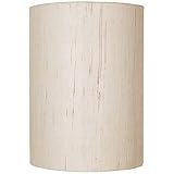 Ivory Linen Drum Cylinder Shade 8x8x11 (Spider)