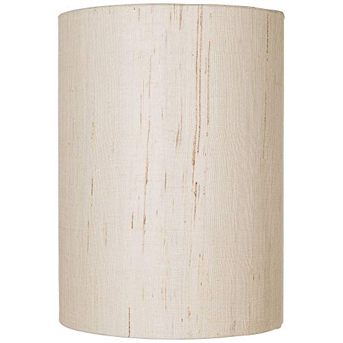 Ivory Linen Drum Cylinder Shade 8X8x11 (Spider)