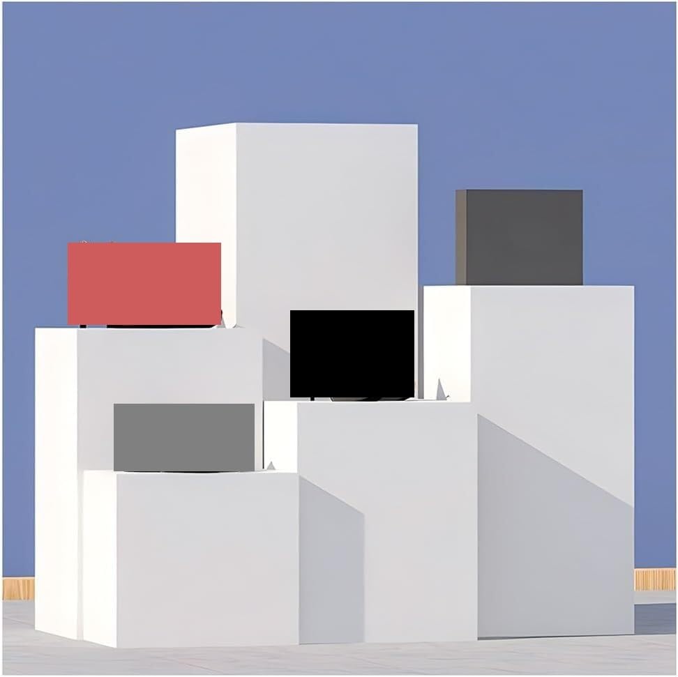 Bloc de présentation cubique blanc pour sublimer la décoration de votre salon moderne
