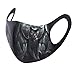 Produktbild QJMY Unisex Multifunktionstuch Herren Damen Baumwolle Schwarz Nachtlichter Leuchtend Mundschutz Waschbar Motiv Lustig Motorrad Halstuch Schlauchtuch für Cosplay Party Halloween for damen herren