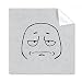 Wear Sad Face Black Happy Pattern Cleaning Cloth Phone Screen Glasses Cleaner 5pcs