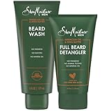 SheaMoisture Beard Care Set – Beard Wash & Full Beard Detangler with Shea Butter & Maracuja Oil, Gifts for Men (2 Piece Set)