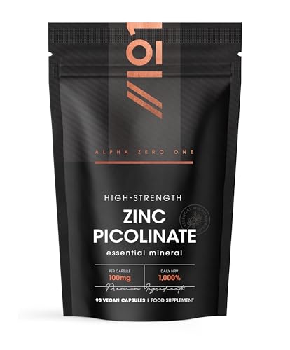 Alpha01 Zinc Picolinate 100mg Vegan Capsules