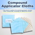 Tamiya Polishing Paste Fine Compound 87069＆Finishing Compound 87070＆Compound Applicator Cloths in Two Colors, 5 Sheets Each, Total 10 Sheets Set - Image 7