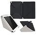 roocase iPad Air 2 Case - Origami 3D iPad Air 2 2014 Slim Shell Case Smart Cover with Sleep / Wake [Features Landscape, Portrait, Typing Stand] for Apple iPad Air 2 (2014) 6th Generation Latest Model, Granite Black / Cool Gray