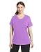 Champion Women's Plus-Size Vapor Cotton V-Neck Tee, Amethyst Glaze Heather, 4X