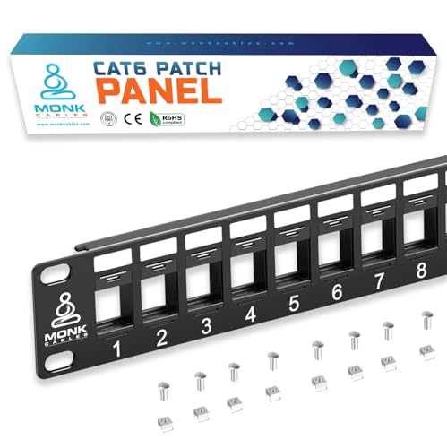 MONK CABLES 24 Port Patch Panel